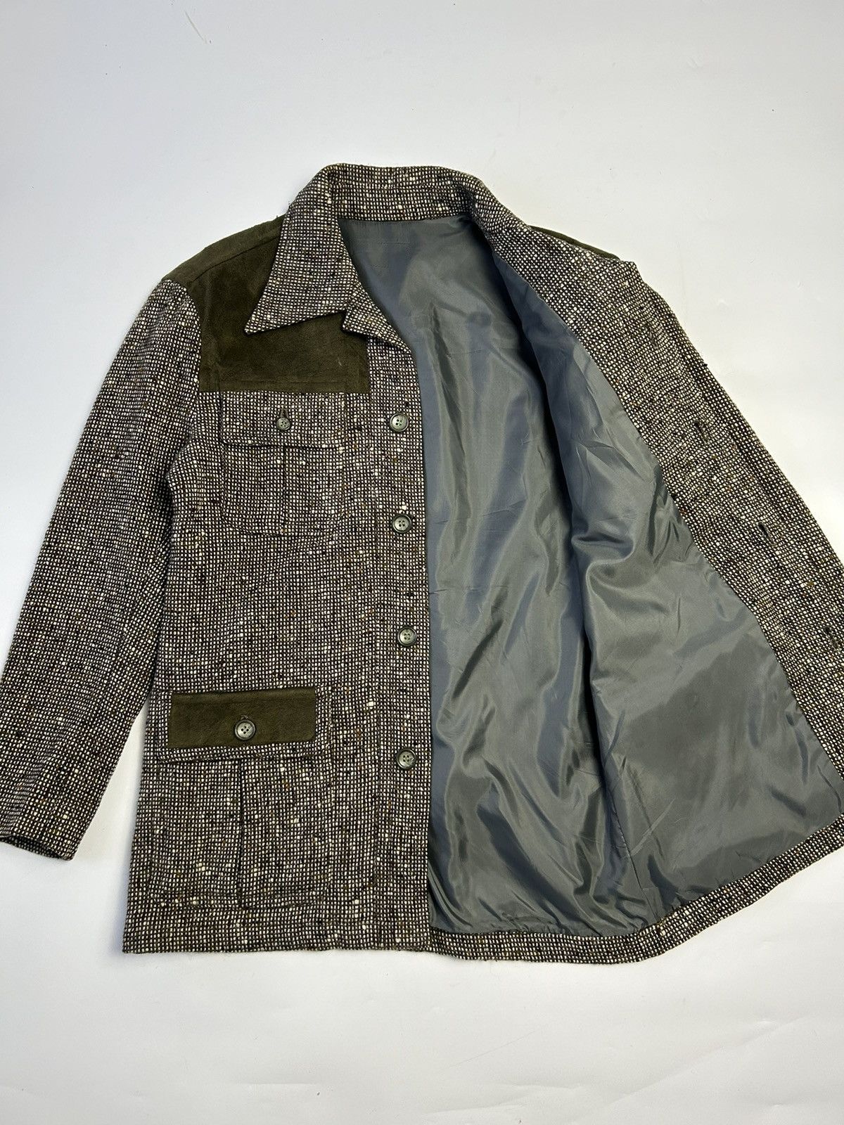 Japanese Brand × Vintage JAPANESE VINTAGE TWEED JACKET Size US M / EU 48-50 / 2 - 3 Thumbnail