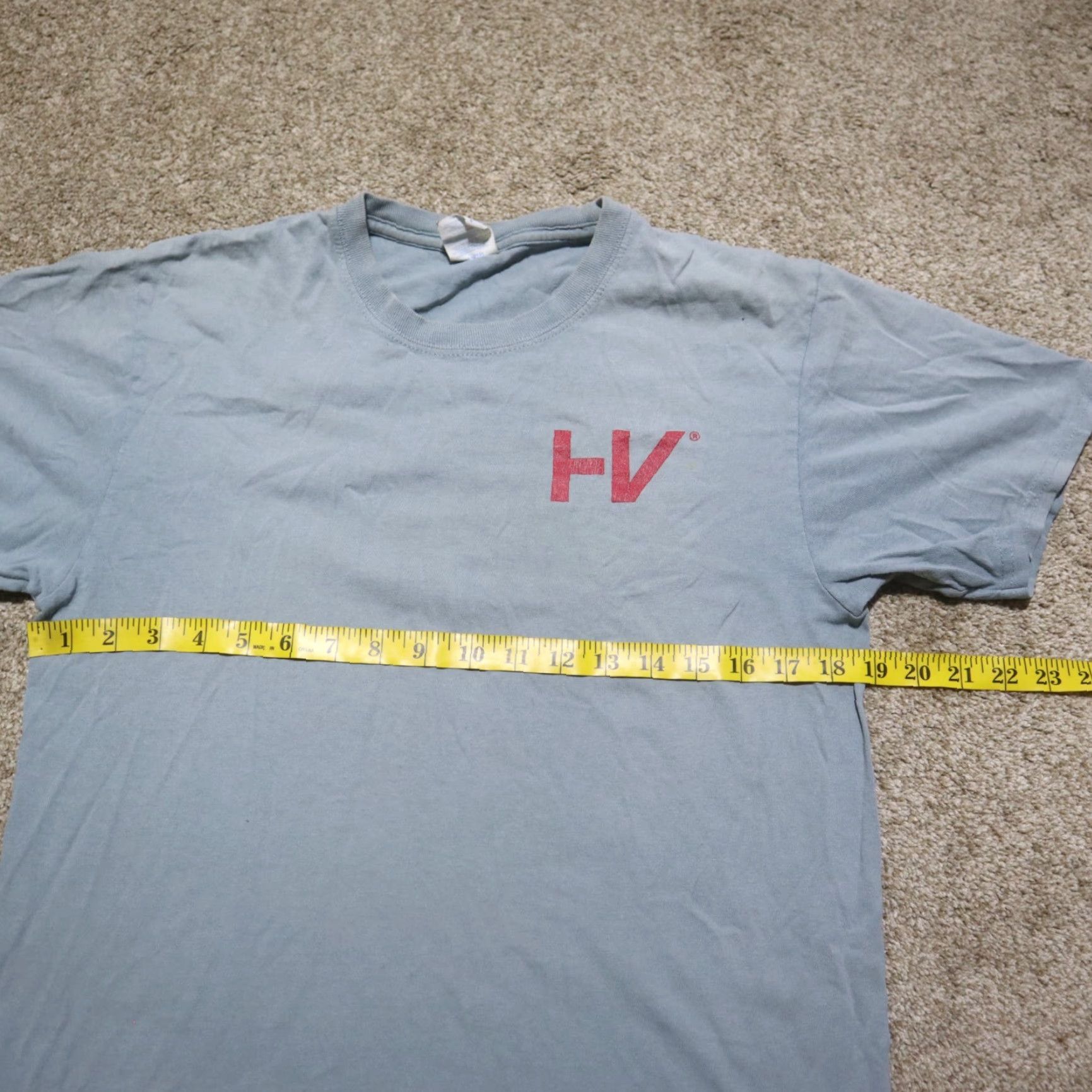 Vintage Hollingsworth & Vose HV Tee T-Shirt Short Sleeve Adult XL Extra Large Size US L / EU 52-54 / 3 - 4 Thumbnail