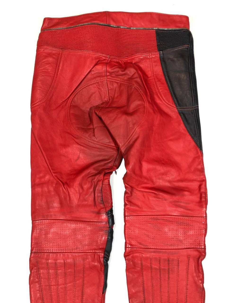 Genuine Leather Louis Vintage Leather Moto Biker Pants Size US 36 / EU 52 - 7 Thumbnail