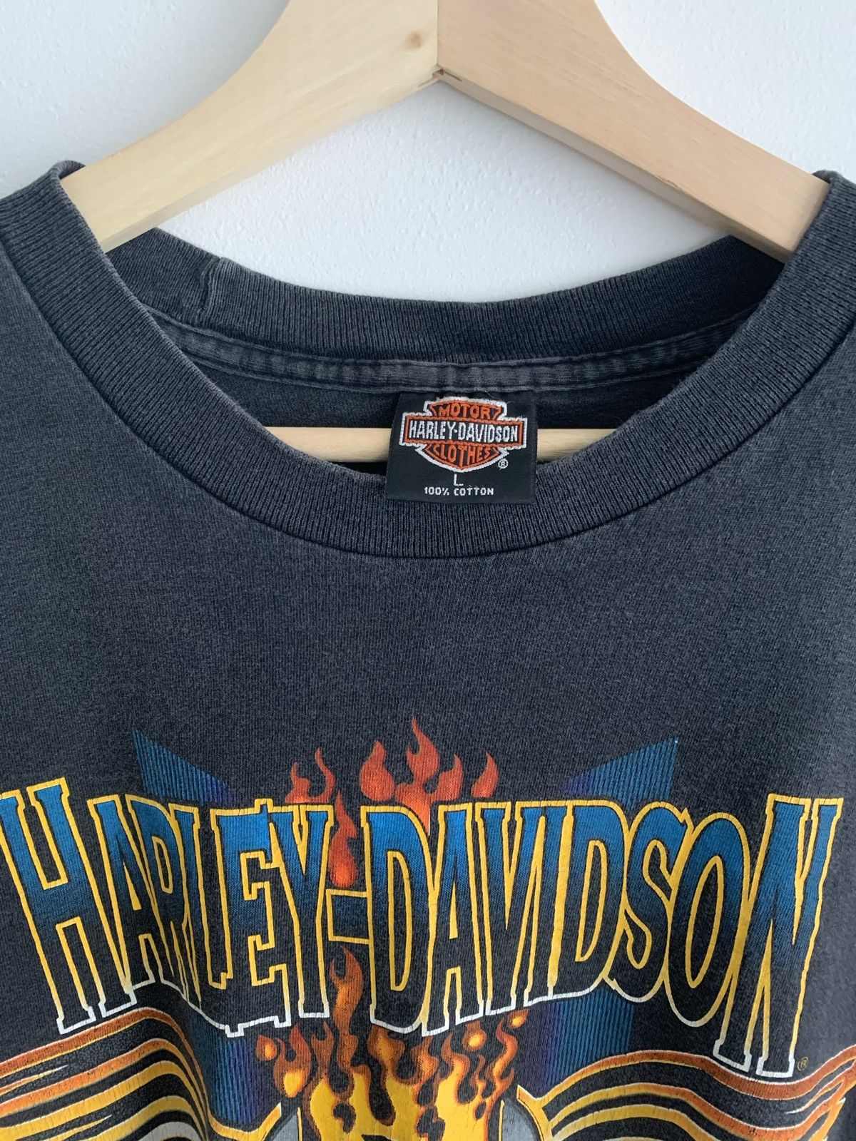 Harley Davidson × Vintage Vintage Harley Davidson Tee 1993 Size US L / EU 52-54 / 3 - 4 Thumbnail