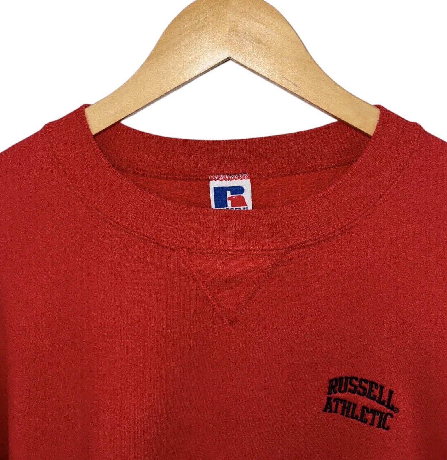 Russell Athletic Vintage Russell Athletic 90s USA Cherry Red Crewneck XL Size US 36 / EU 52 - 2 Thumbnail