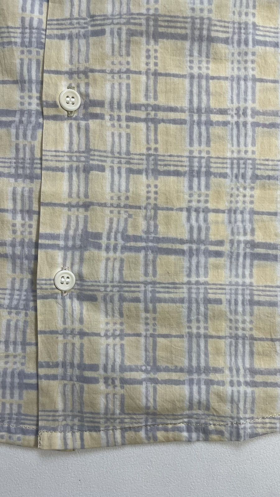 Story Mfg. Tie Dye Check Cotton Shirt Size US S / EU 44-46 / 1 - 7 Thumbnail