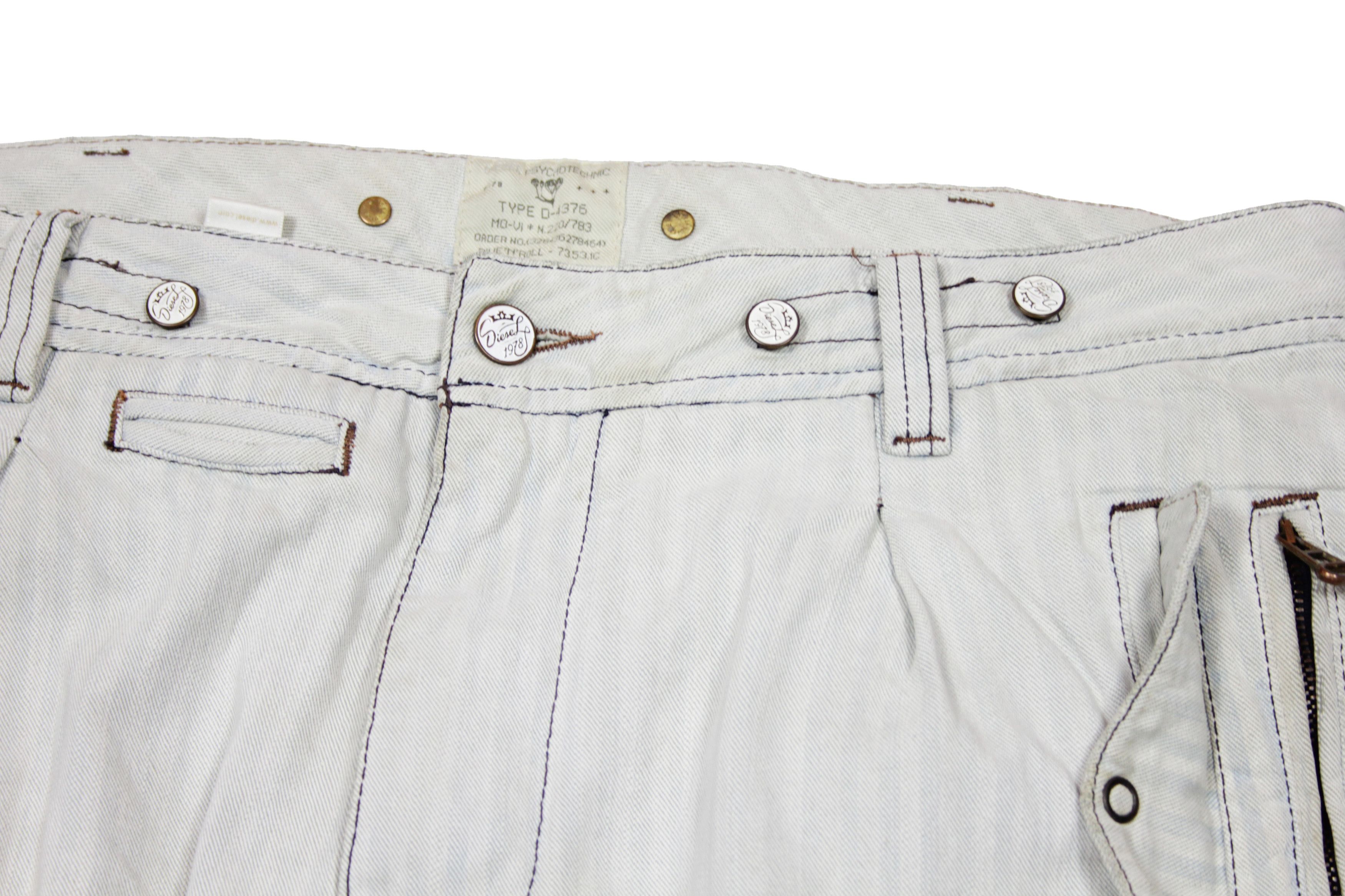 Diesel 00S Psychotechnic Dive'n'roll Distressed Pants Vintage Size US 33 - 4 Thumbnail
