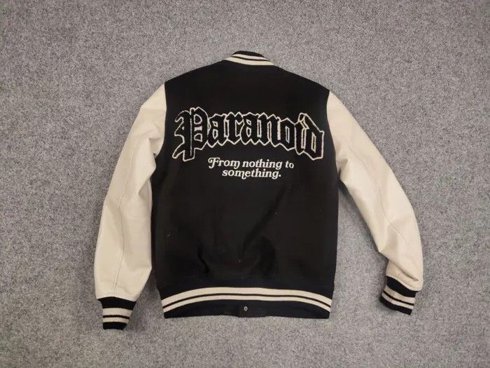 Japanese Brand Vintage Paranoid Society Letterman Varsity Bomber Jacket Size US S / EU 44-46 / 1 - 5 Thumbnail