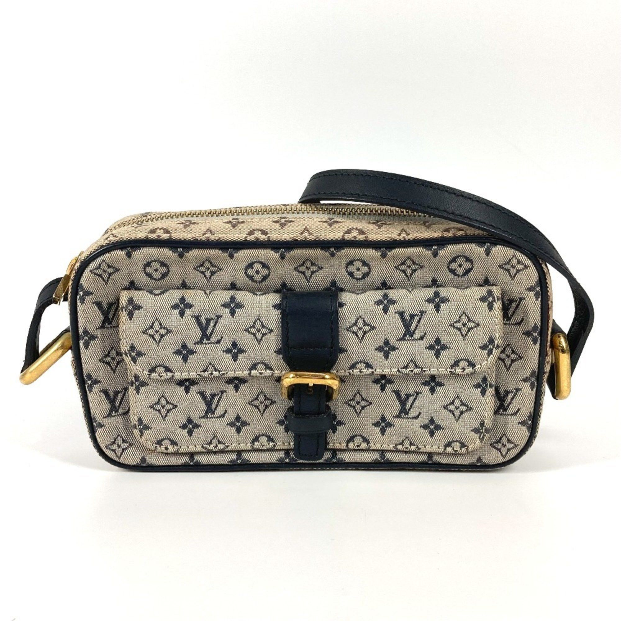 Louis Vuitton M92217 Monogram Mini Juliet Bag, Crossbody Pochette Shoulder Canvas, Women's, Navy in Blue