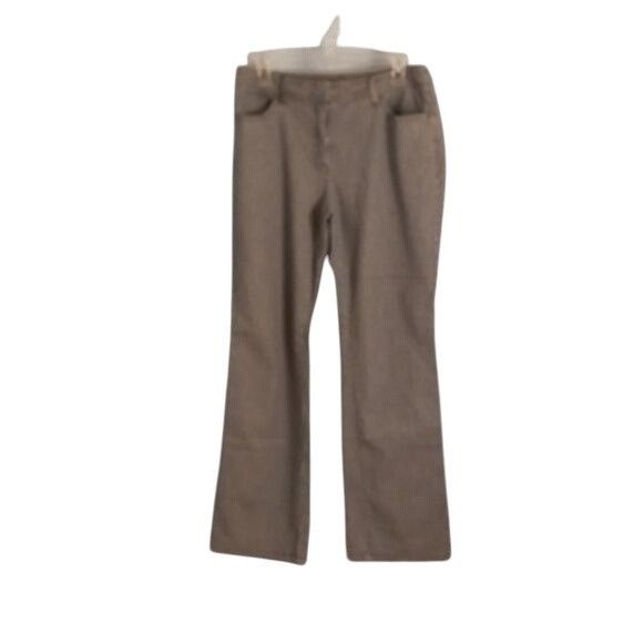 Chicos Chicos Size 1.5 Med Womens Pants Blue White Striped Bootcut Size US 32 / EU 48 - 1 Thumbnail