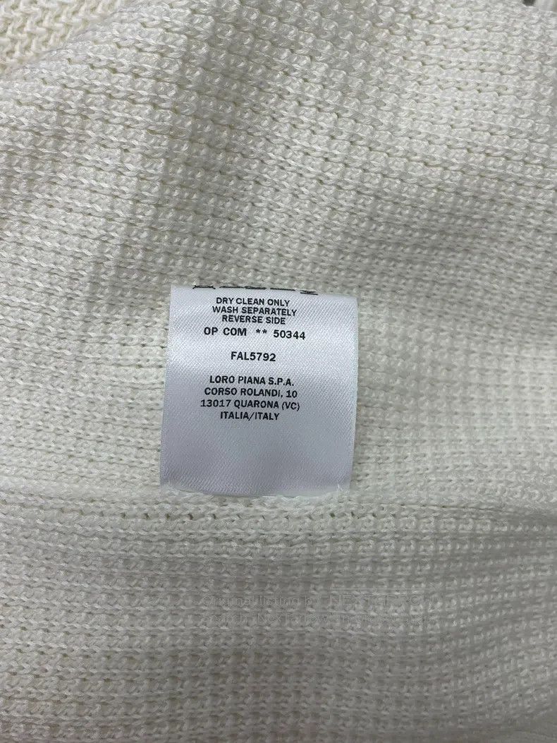 Loro Piana LORO PIANA White Knit Top Size S / US 4 / IT 40 - 6 Thumbnail