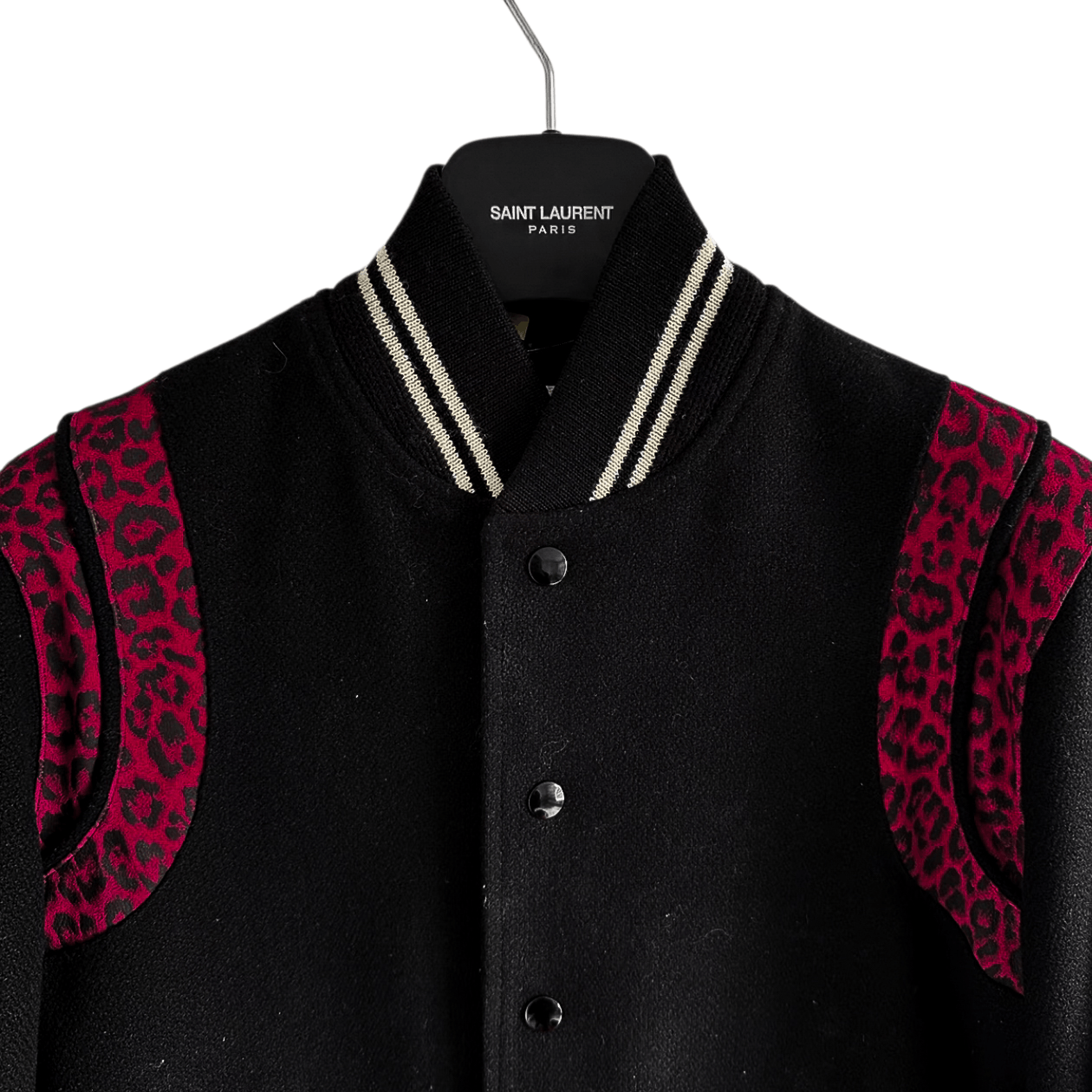 Saint Laurent Paris Saint Laurent Pink Leopard Teddy Jacket Size US XXS / EU 40 - 3 Thumbnail