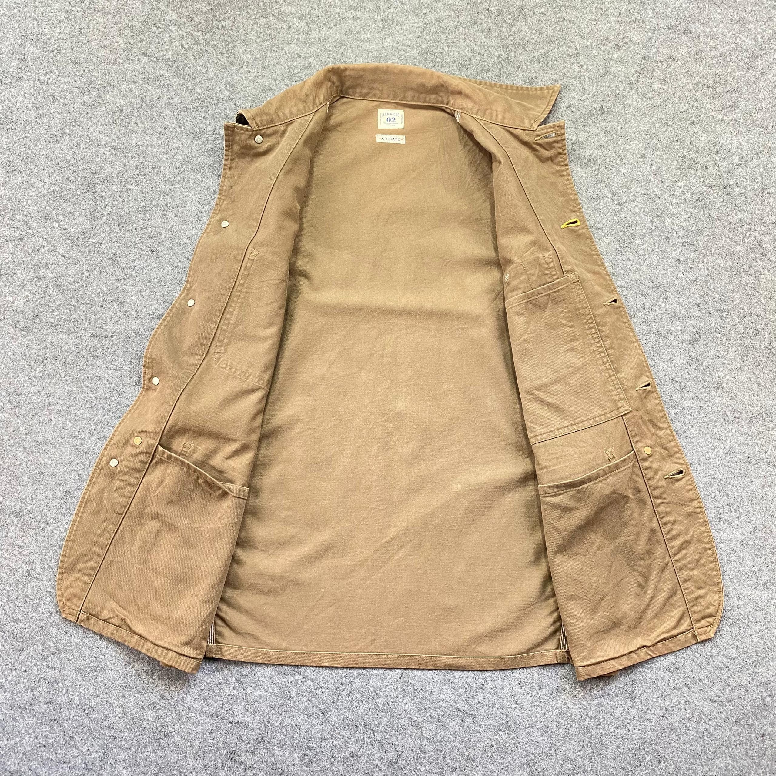 Japanese Brand Vintage HRM Union Made Arigato Workwear Jacket Size US L / EU 52-54 / 3 - 3 Thumbnail