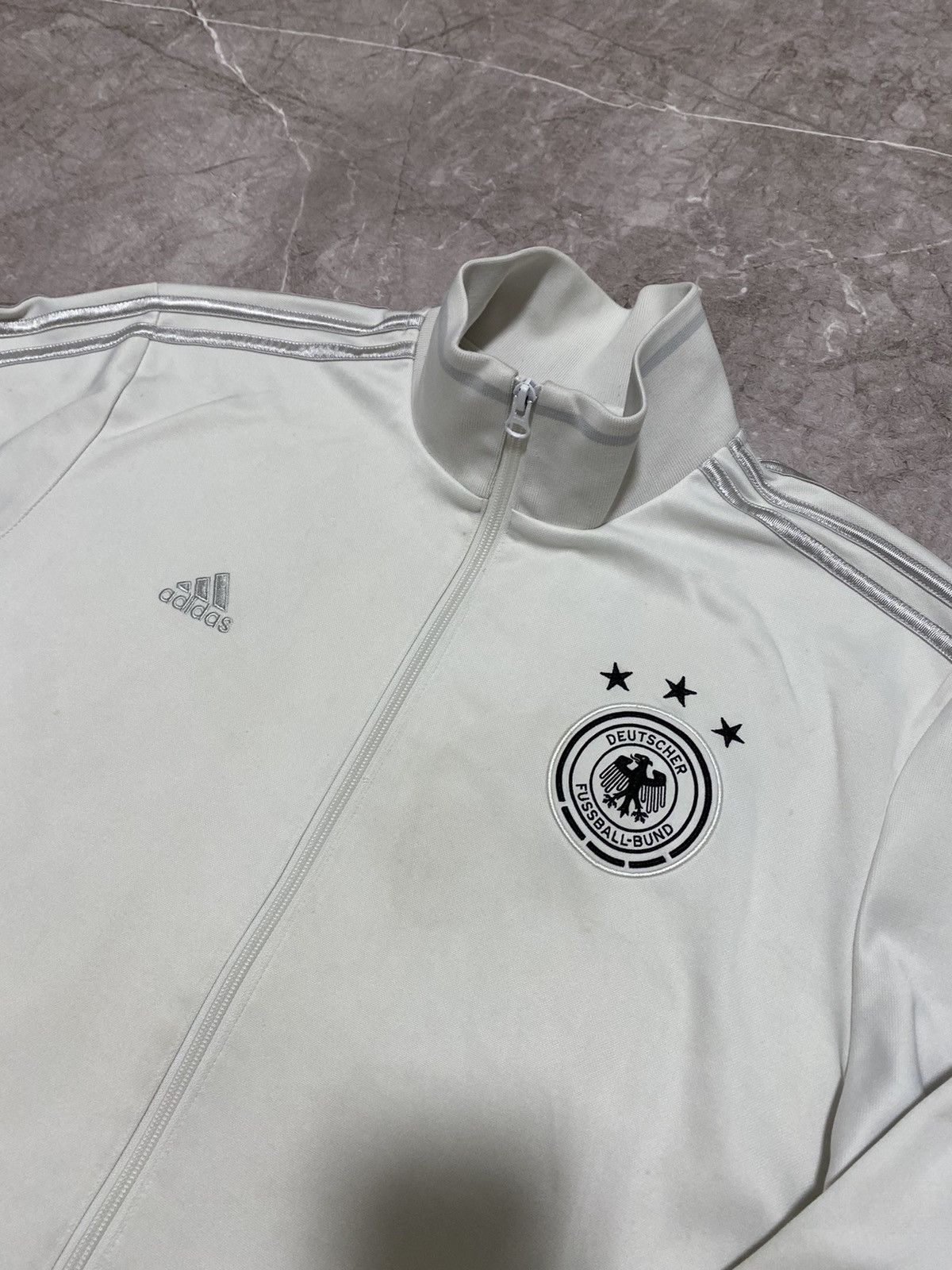 Adidas Vintage Adidas Deutschland Germany Soccer Hoodie Full Zip Size US L / EU 52-54 / 3 - 5 Thumbnail