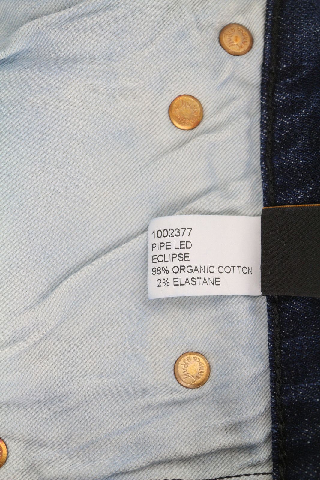 Nudie Jeans PIPE LED W29 Washed Denim Blue Zip Organic Shorts 83834 Size US 29 - 7 Thumbnail