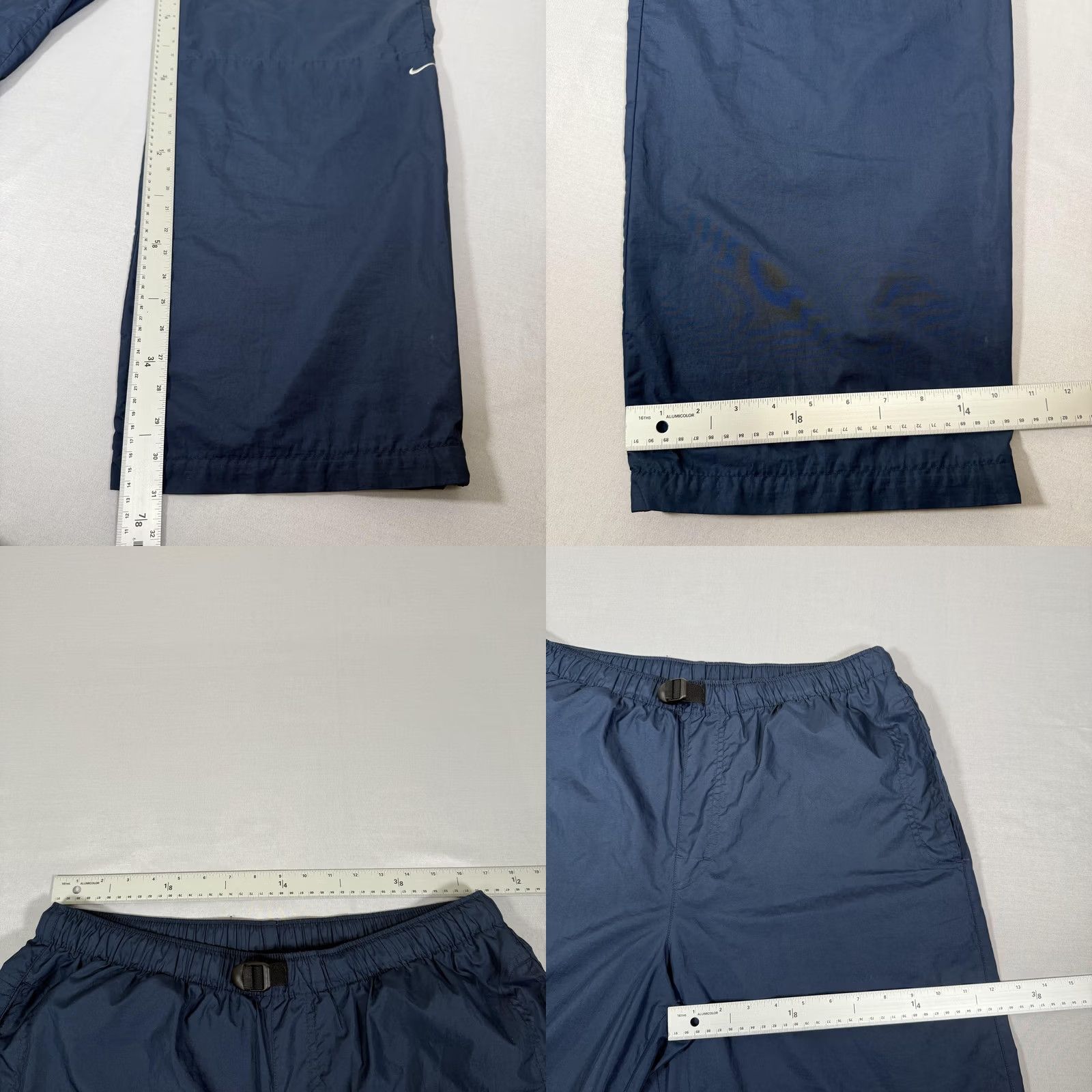 Nike VINTAGE Nike Pants Men Large Blue Track Windbreaker Baggy Loose Gym Work Out Y2K Size US 33 - 8 Thumbnail