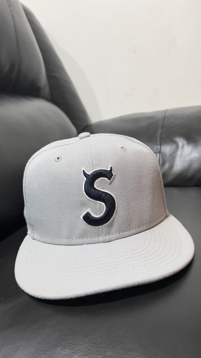 Supreme Supreme S Logo New Era (FW22) Grey Cap | Grailed