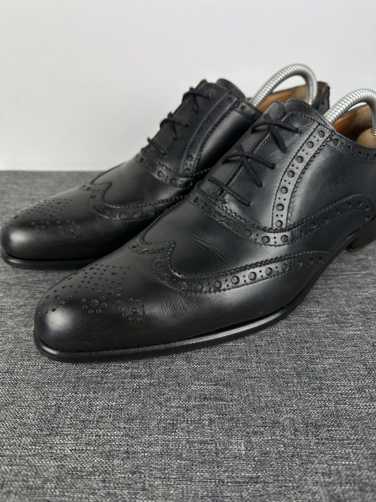 Other Vintage Calver Men’s Leather Wingtip Broque Oxford Shoes Size US 8.5 / EU 41-42 - 5 Thumbnail