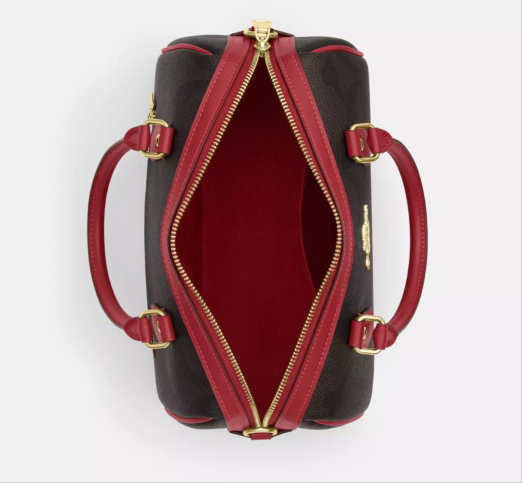 Coach Rowan Satchel Bag In Maxi Signature Canvas CCD76 Size ONE SIZE - 8 Thumbnail