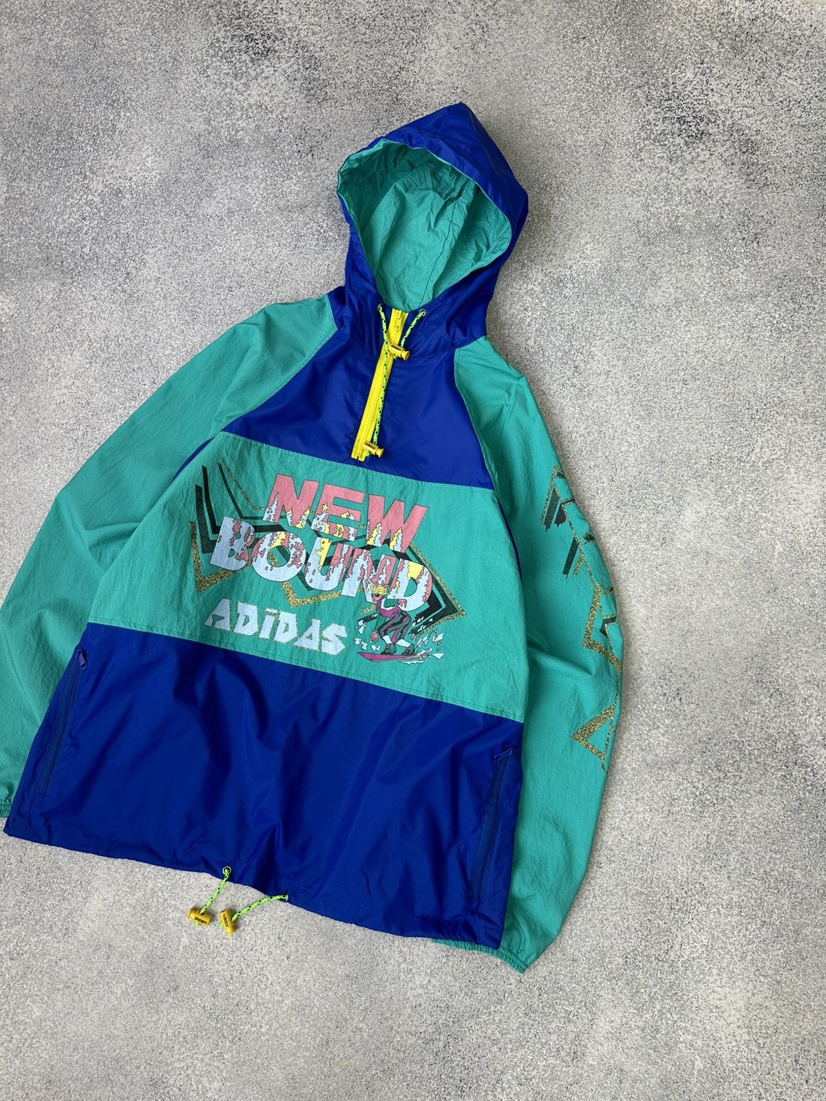Adidas Vintage Adidas New Bound Rare Anorak Jacket Size US L / EU 52-54 / 3 - 2 Thumbnail