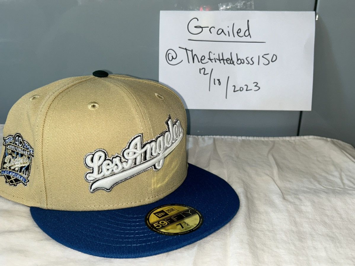 image of Hat Club Rushmore Los Angeles Dodgers Size 7 3/4 Atr in Blue, Men's
