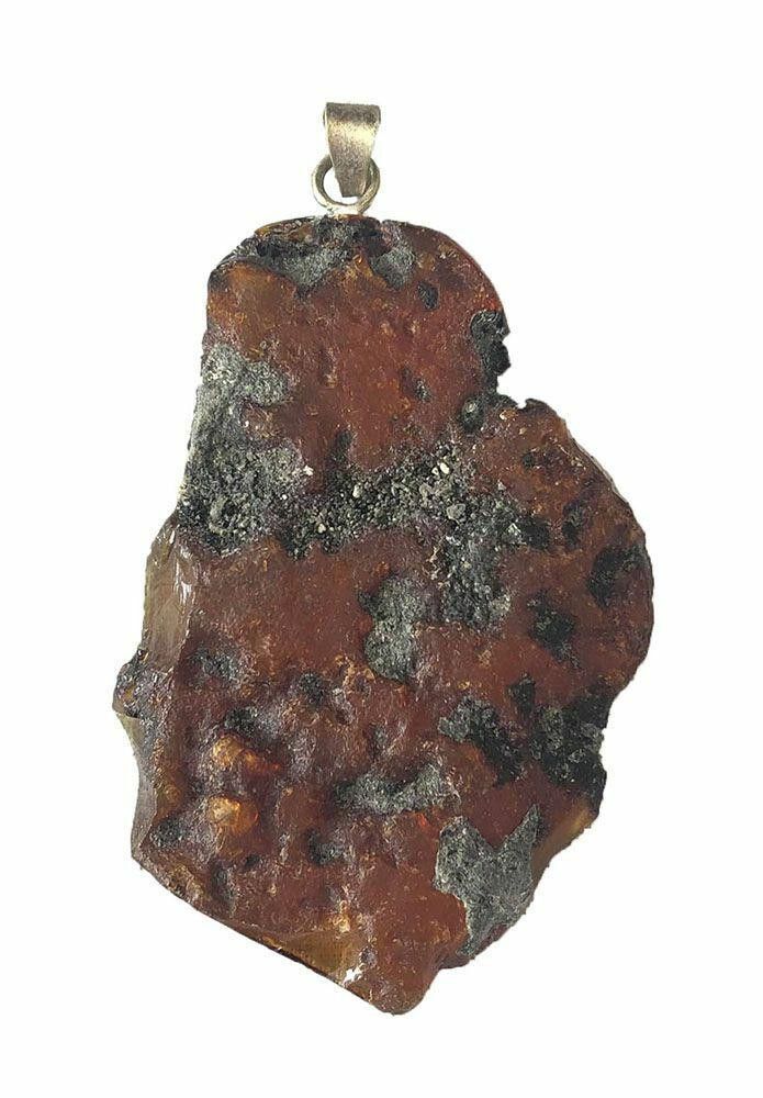 Designer Rustic Artisan Amber Sterling Silver Pendant Size ONE SIZE - 2 Thumbnail
