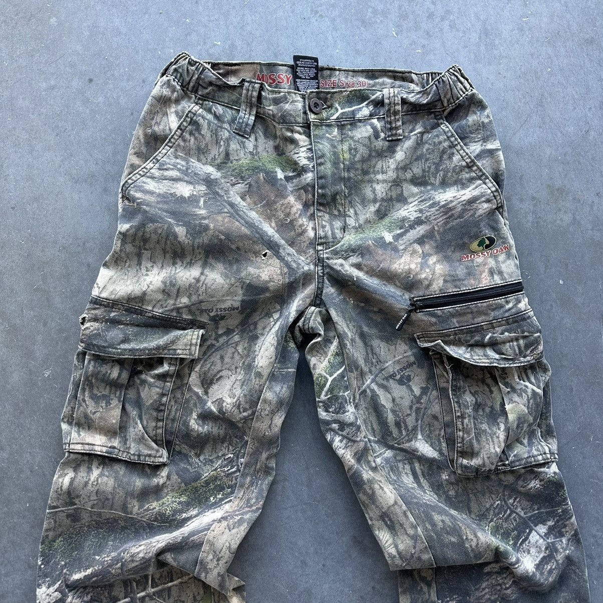 Vintage Crazy Vintage Y2K Mossy Oak Camo Cargo Pants Skater Cyber Size US 30 / EU 46 - 2 Thumbnail