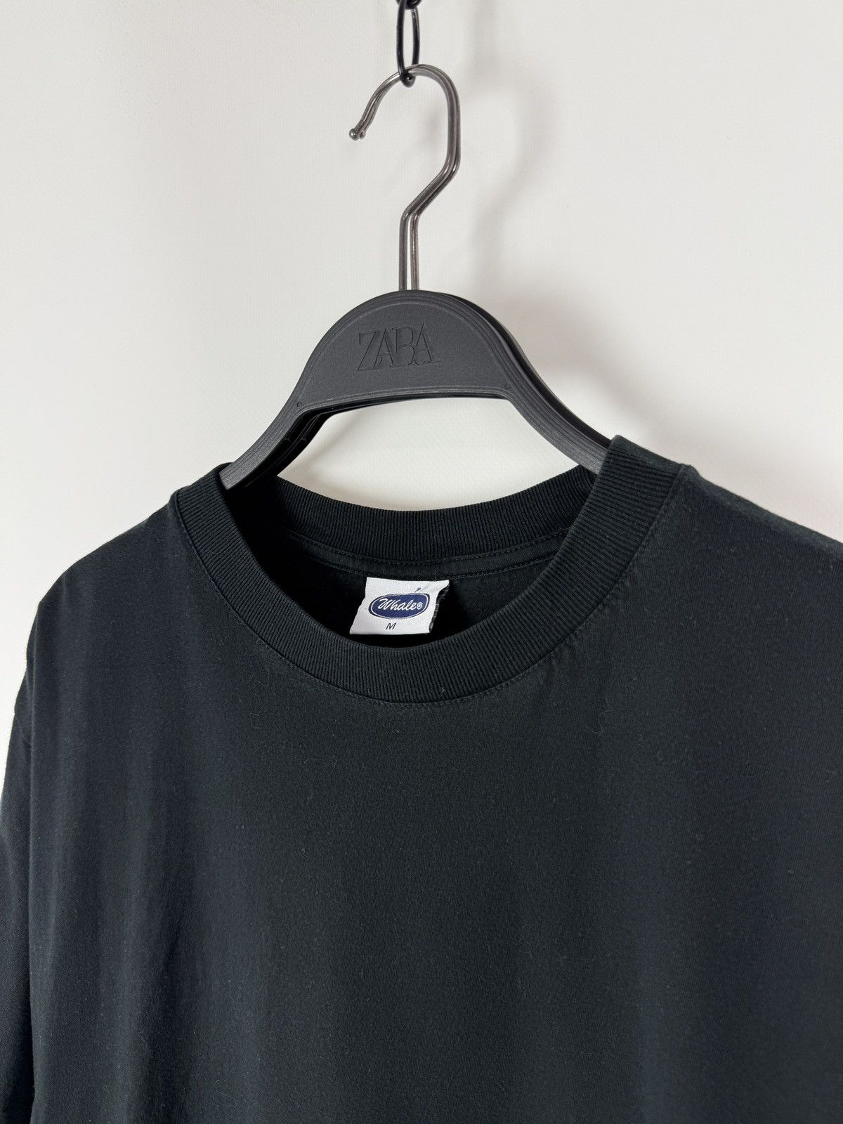 Vintage 2000s Vintage Whale Black Blank T-Shirt Size US M / EU 48-50 / 2 - 2 Thumbnail
