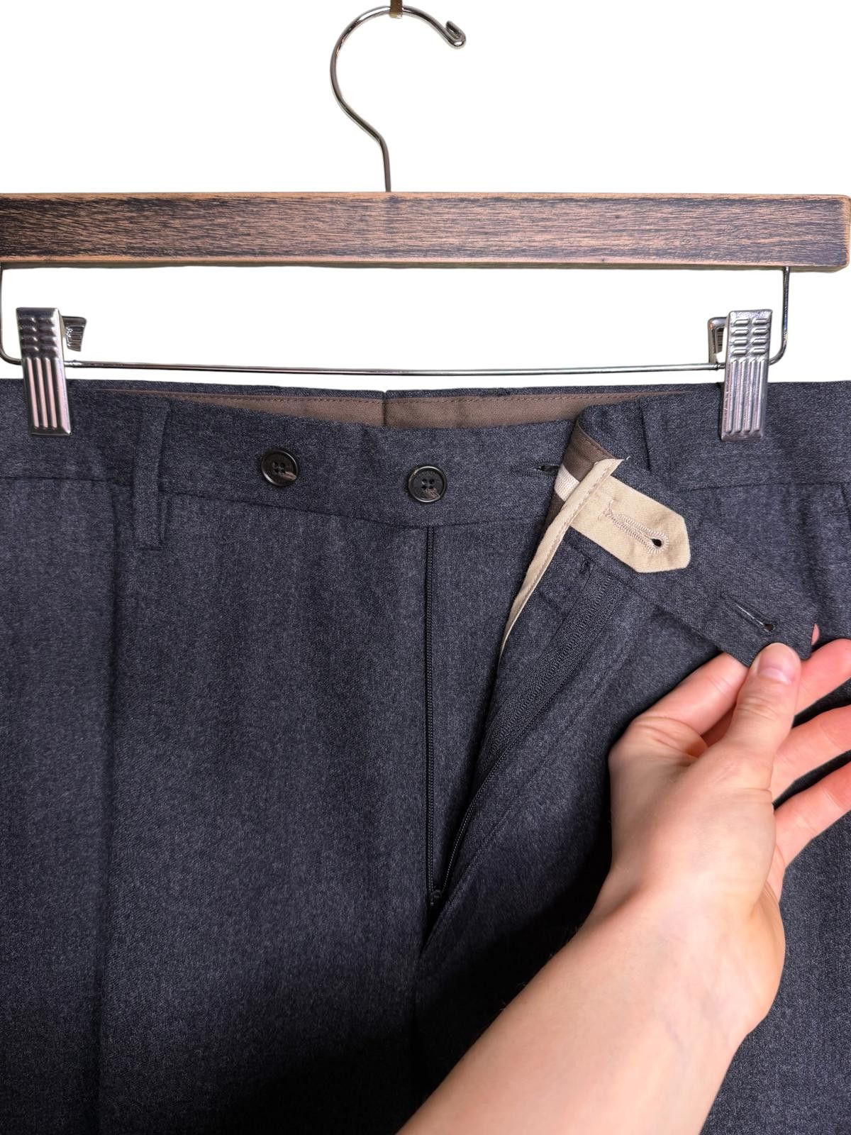 Maurizio Baldassari Maurizio Baldassari Brera Wool Cargo Trousers Grey 52 Size US 33 - 5 Thumbnail