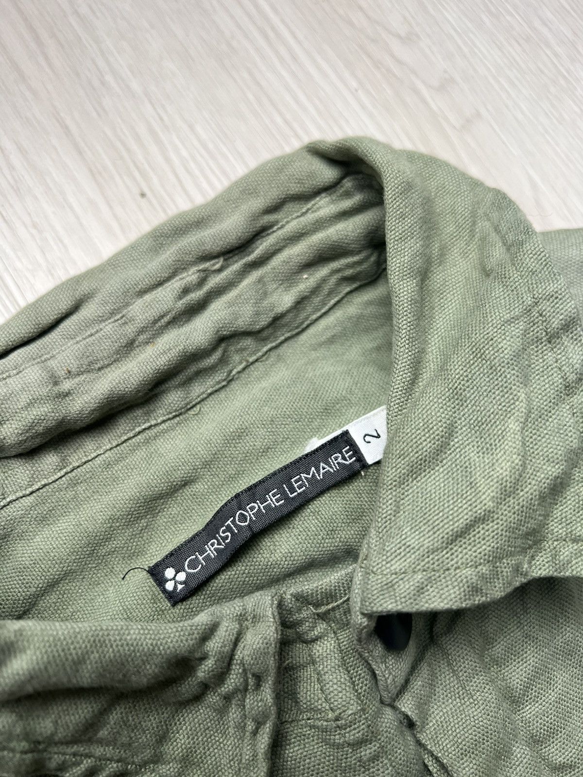 Lemaire AW2000 Vintage Christophe Lemaire Wrinkled Military Shirt Size US M / EU 48-50 / 2 - 5 Thumbnail