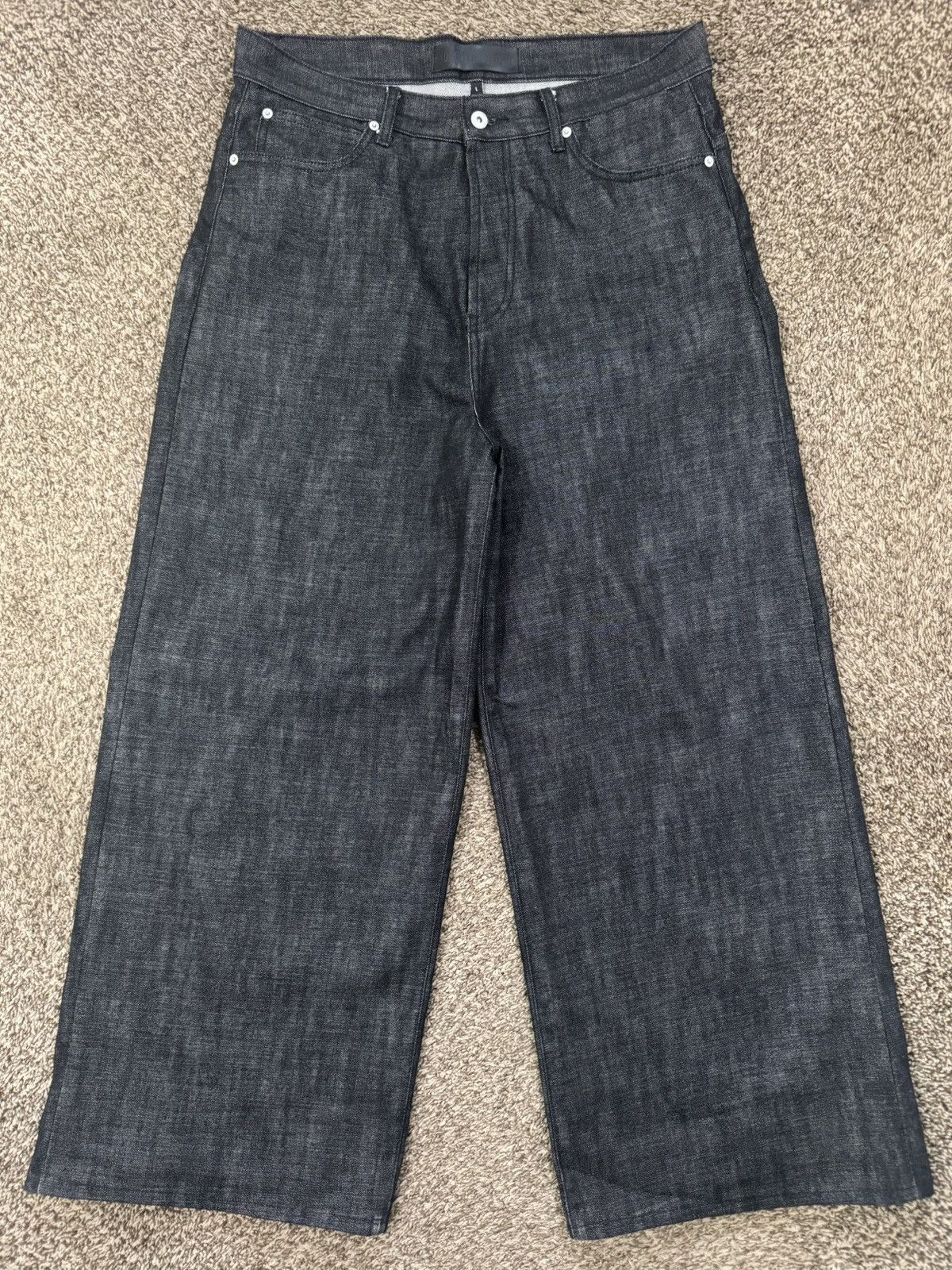 No Faith Studios NFS BLACK RAW DENIM JAPANESE ULTRA LOOSE