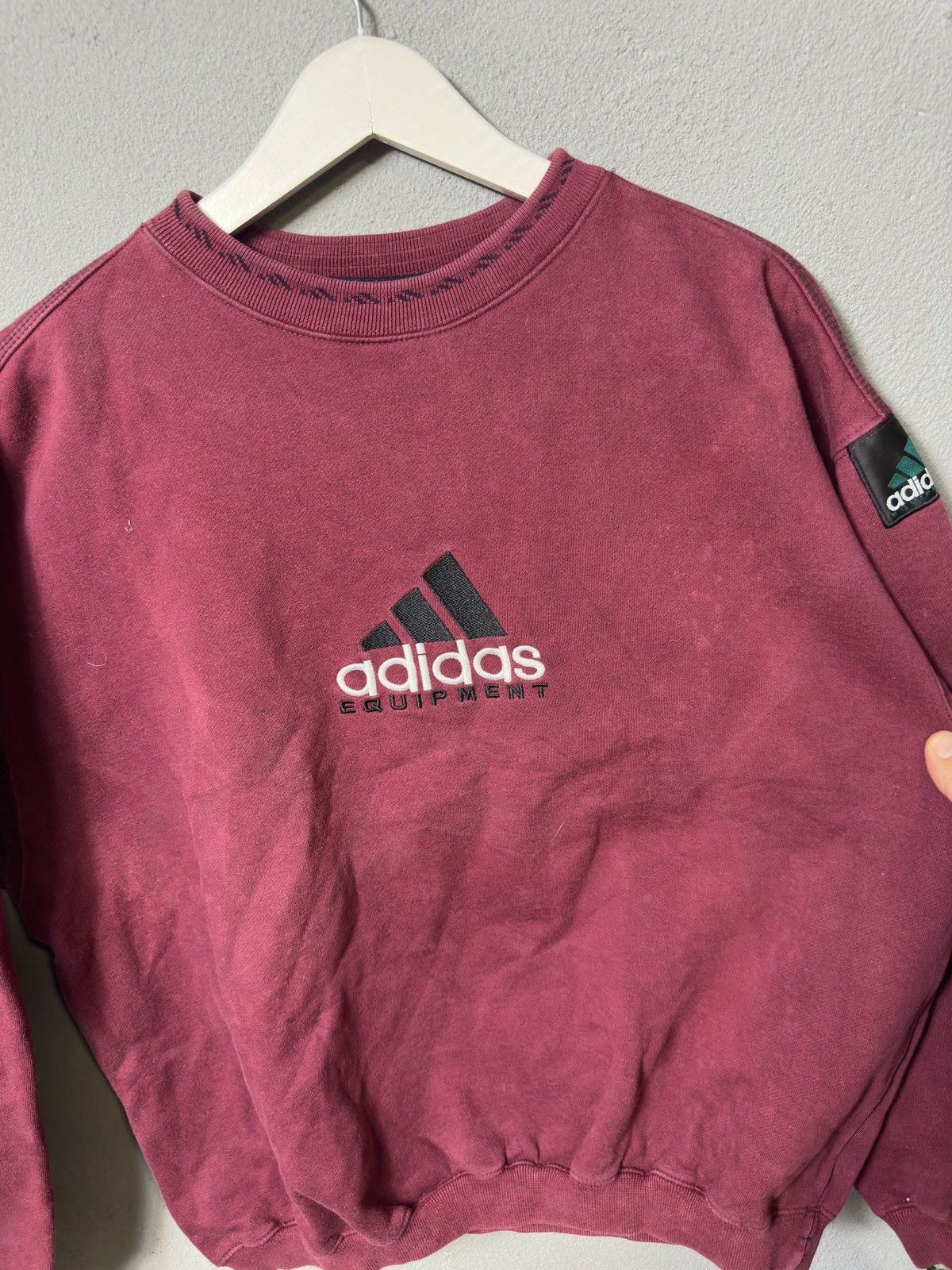 Adidas × Vintage ADIDAS Equipment Rare Crewneck Sweatshirt Size US M / EU 48-50 / 2 - 2 Thumbnail