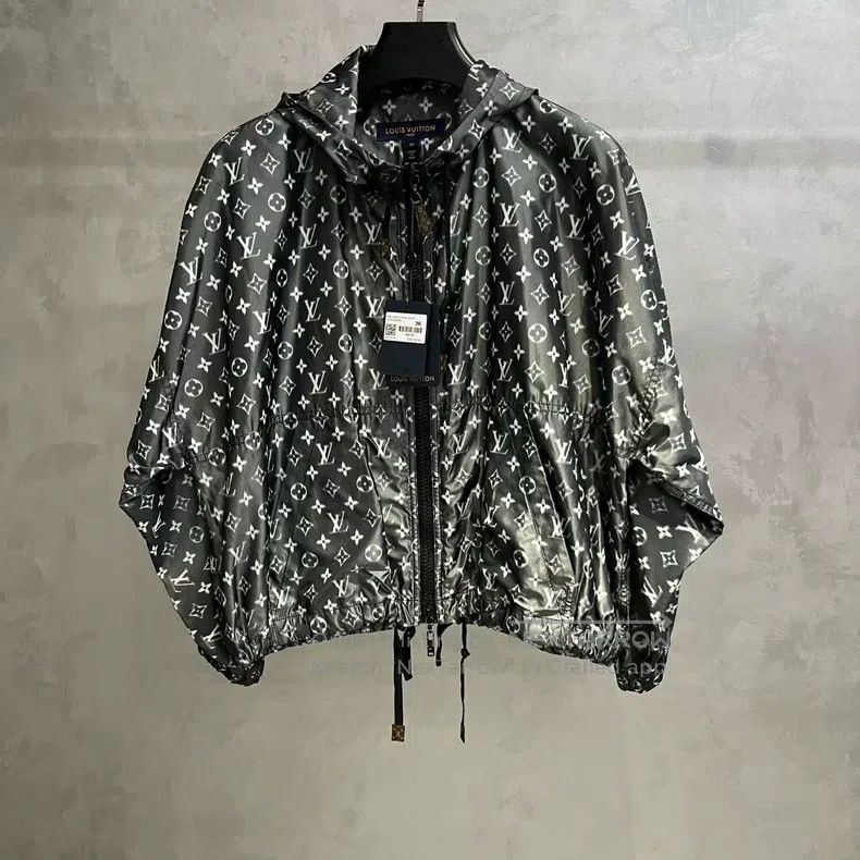 Louis Vuitton Navy Hooded Parka Jacket
