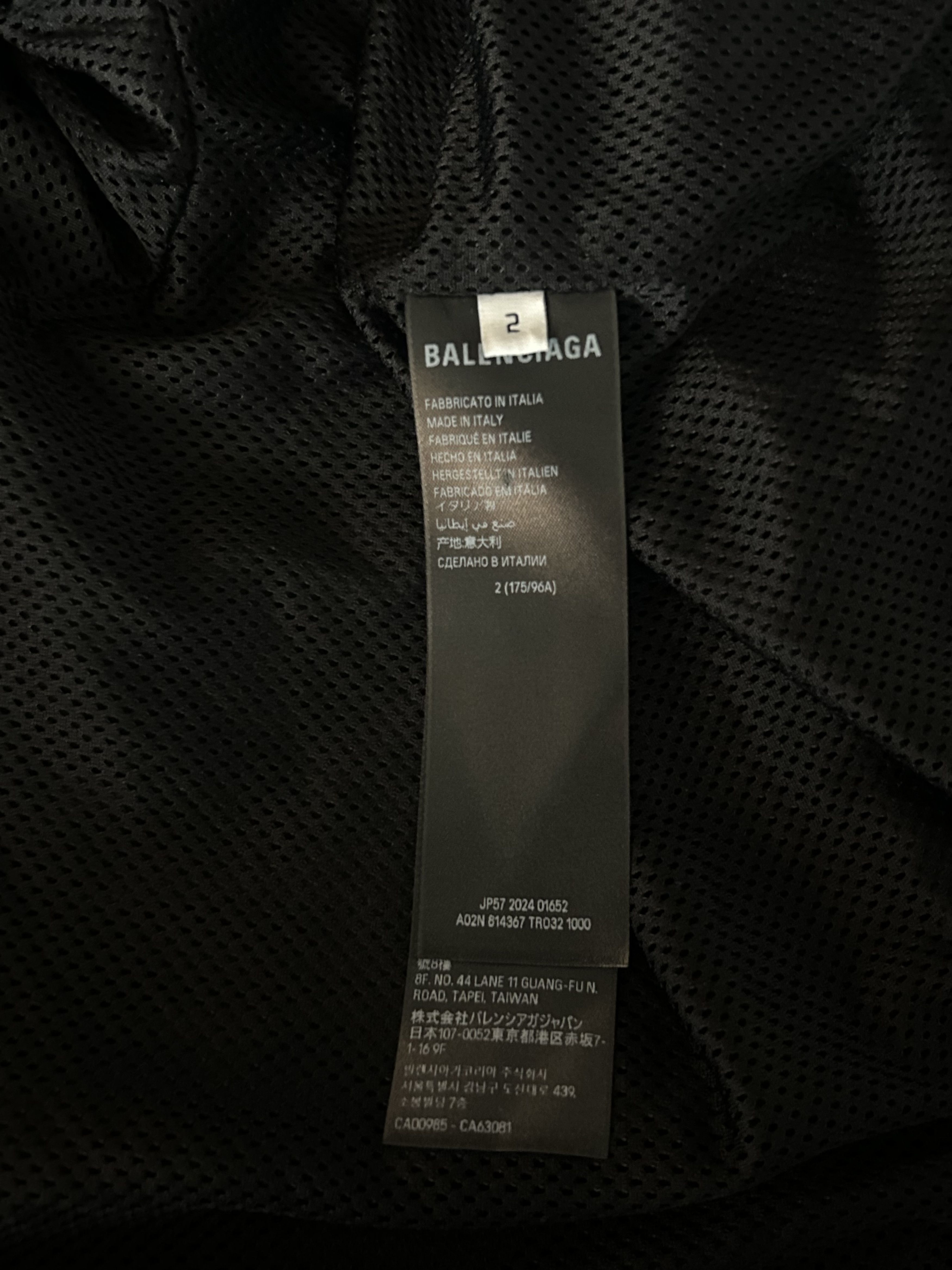 Balenciaga Black & Red Lion Club Embroidered Logo Track Jacket Size US XL / EU 56 / 4 - 4 Thumbnail