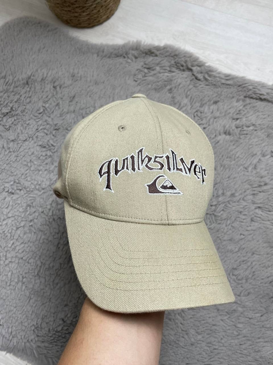Quiksilver × Vintage Quicksilver Hat Big CENTER Logo Avantgarde Style Surf Brand Size ONE SIZE - 1 Thumbnail