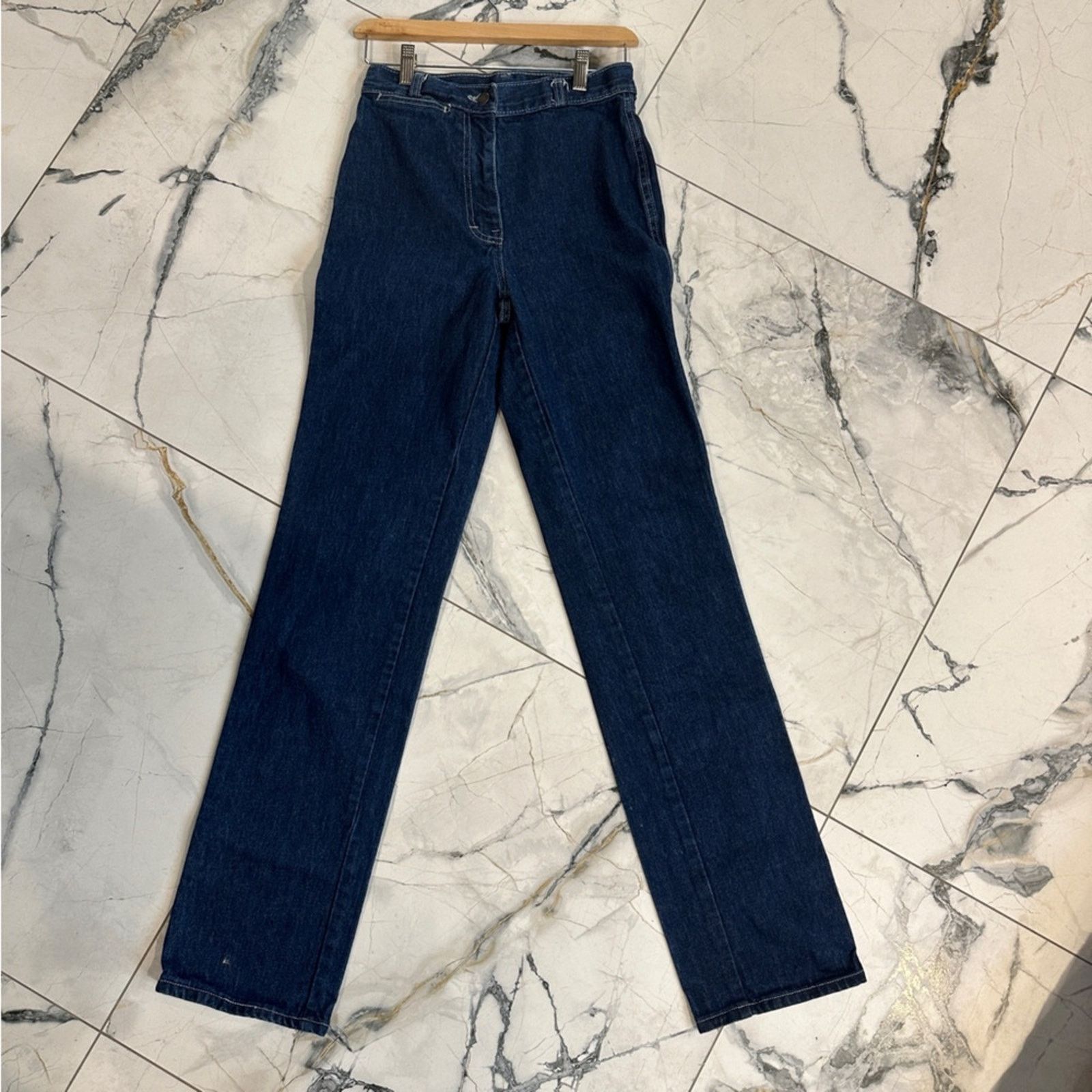 Vintage Vintage Foxmoor Jeans High Rise Straight Leg Dark Wash Size 26" / US 2 / IT 38 - 2 Thumbnail