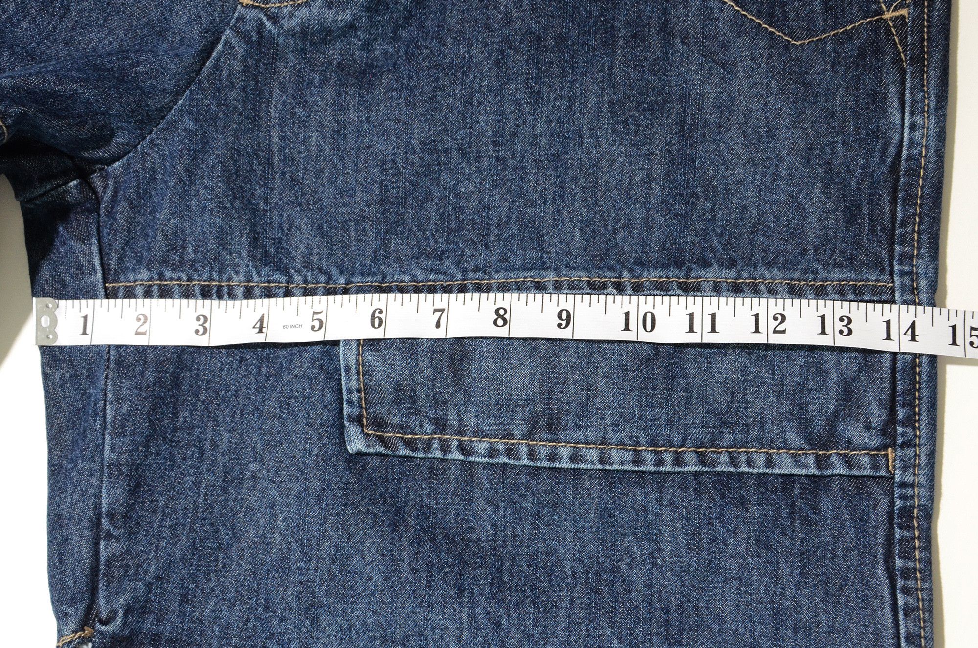 Marithe + Francois Girbaud M+FG Long Denim Shorts W34 Y2K Hip Hop 2006 Rare Craft Size US 34 / EU 50 - 16 Thumbnail