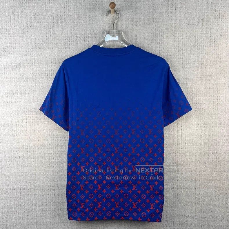 Louis Vuitton Louis Vuitton Gradient logo full print round neck straight Size US L / EU 52-54 / 3 - 3 Thumbnail