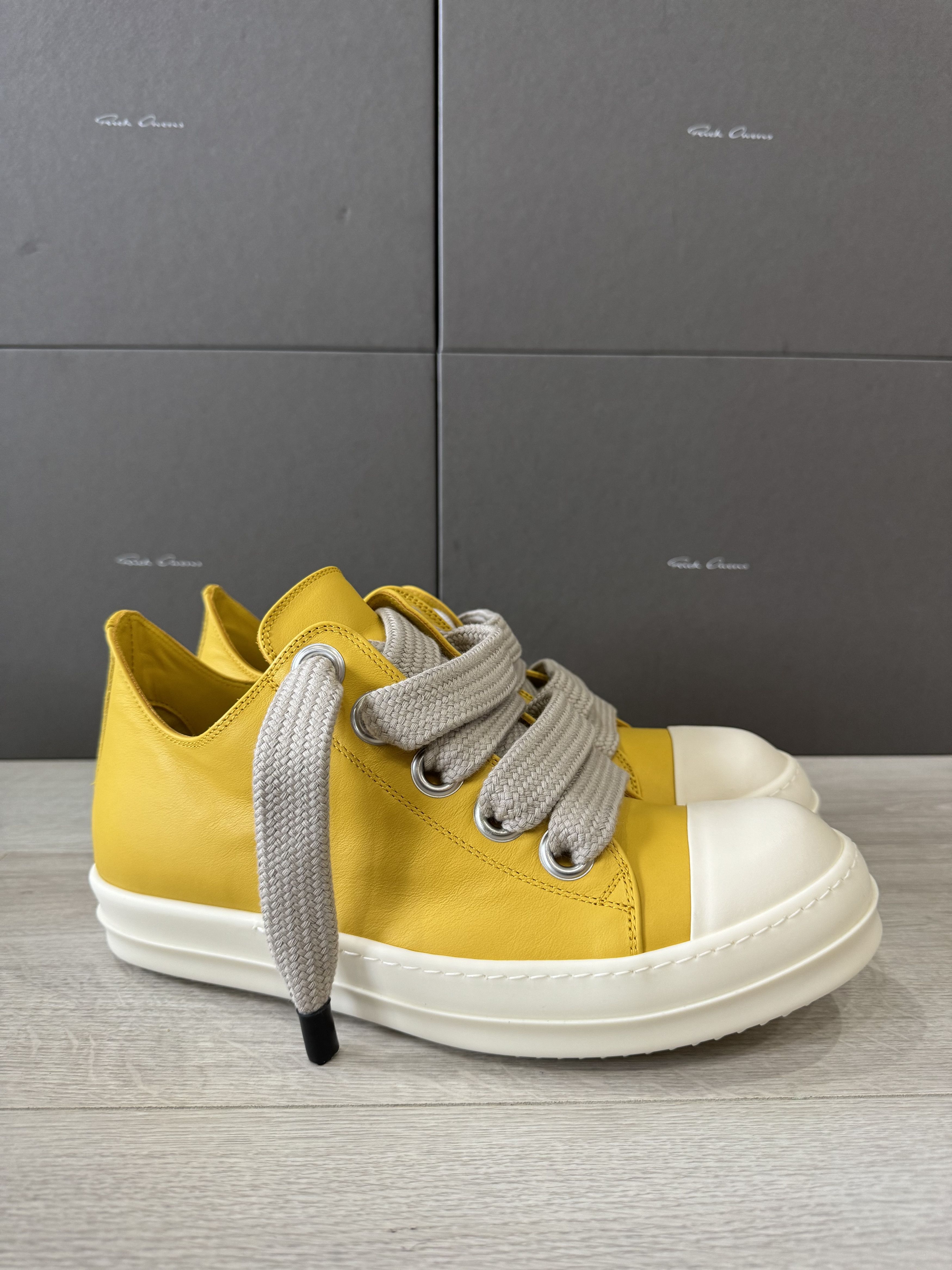 Rick Owens RICK OWENS RAMONE JUMBO LOW LEMON PORTERVILLE | Grailed