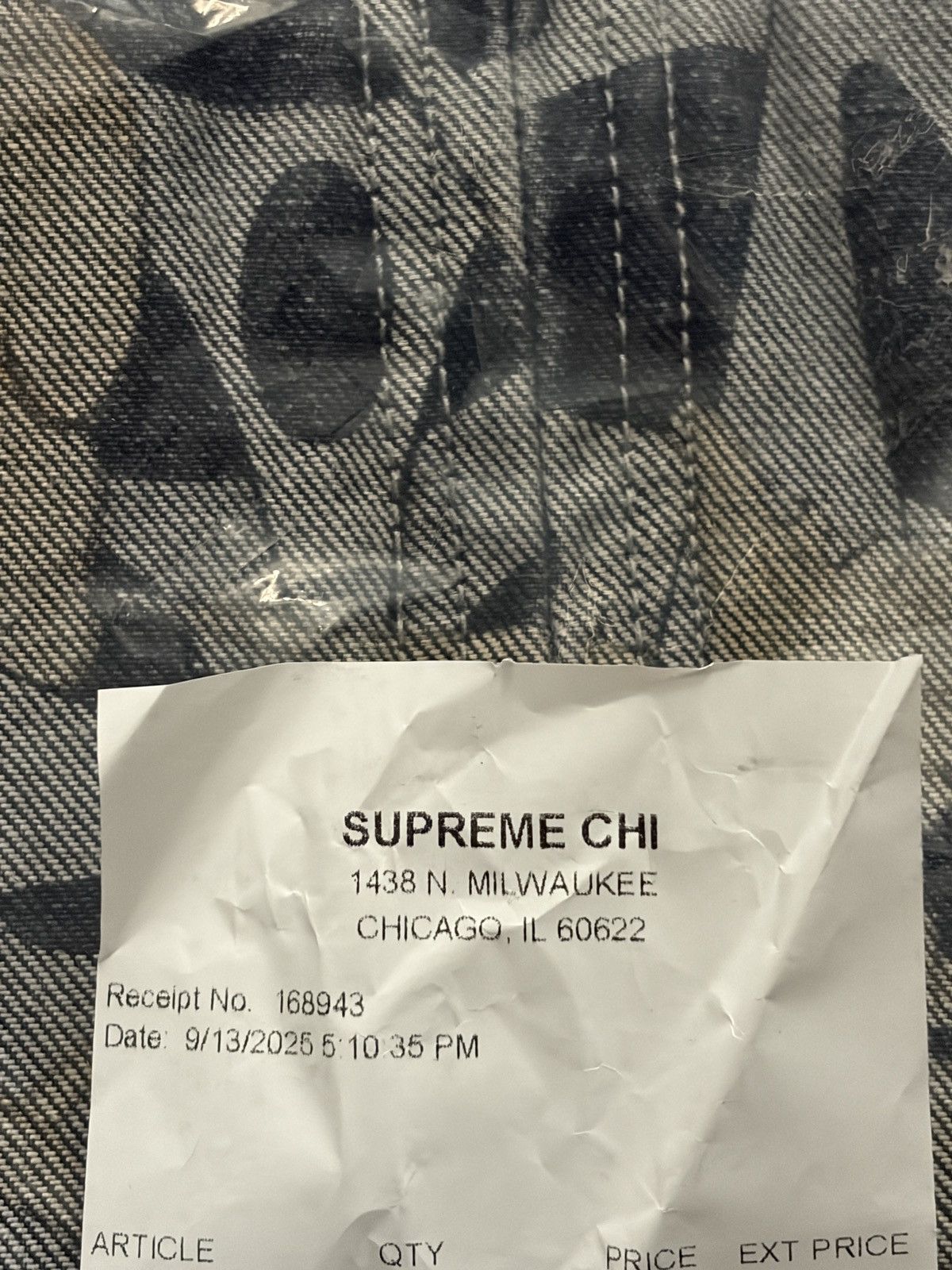 Supreme × Yohji Yamamoto Supreme Yohji Yamamoto Denim Work Jacket Size US XL / EU 56 / 4 - 5 Thumbnail