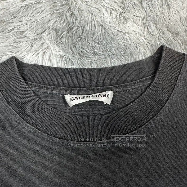 Balenciaga Balenciaga Black washed Coke wave logo short-sleeve Size US L / EU 52-54 / 3 - 4 Thumbnail
