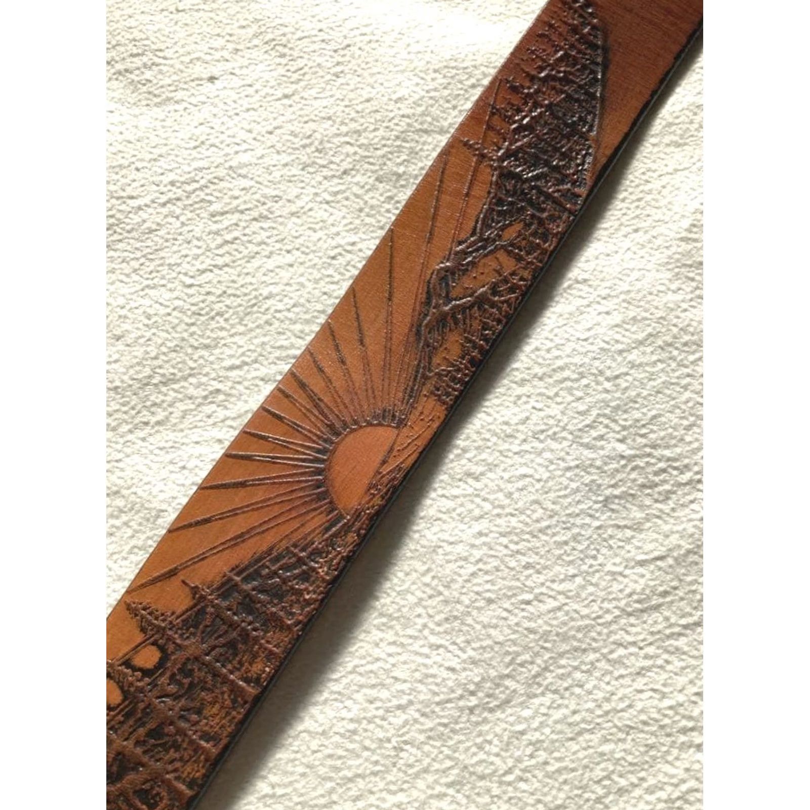 Ralph Lauren RRL Ralph Lauren Belt W34 Eagle Mountain Cowhide Leather Brown Pre-owned Size 34 - 5 Thumbnail