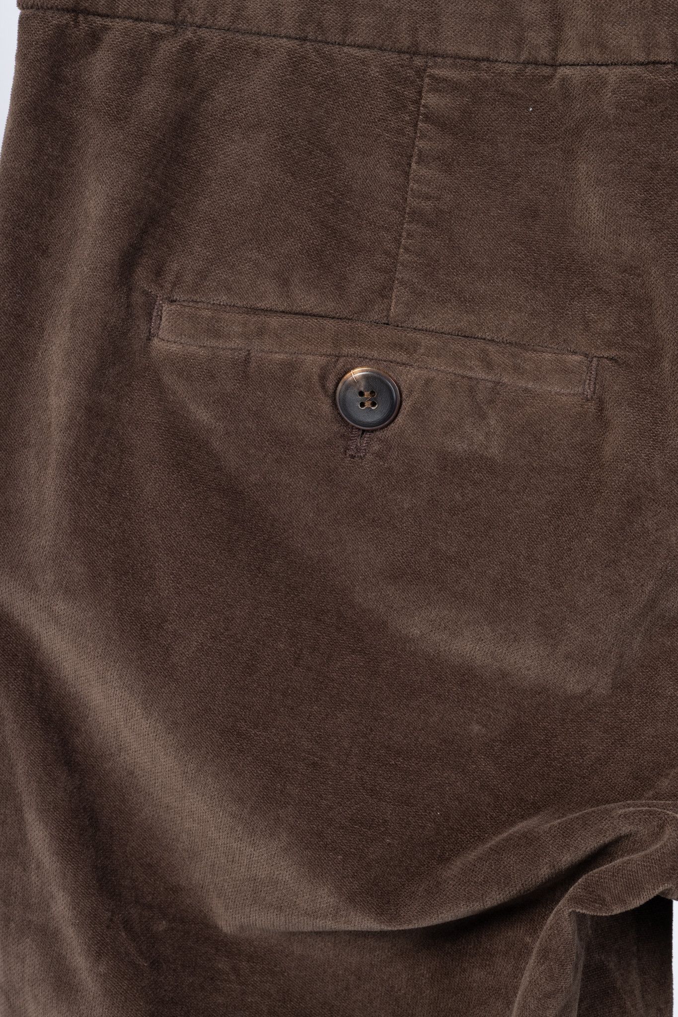 Brunello Cucinelli Brunello Cucinelli Brown Velvet Slim-Fit Pants Size 27" / US 4 / IT 40 - 7 Thumbnail