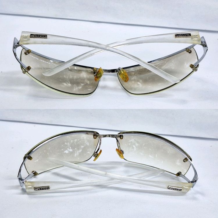 Kangol KANGOL SPORT Frameless Sunglasses Silver Gray 90s Y2K Sporty Size ONE SIZE - 9 Thumbnail