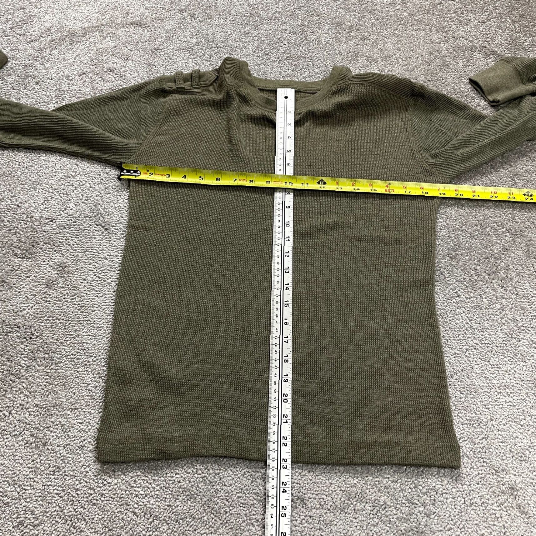 Vintage Chereskin Pullover Sweater Womens Medium Green Crew Neck Waffle Knit Stretch Size M / US 6-8 / IT 42-44 - 5 Thumbnail