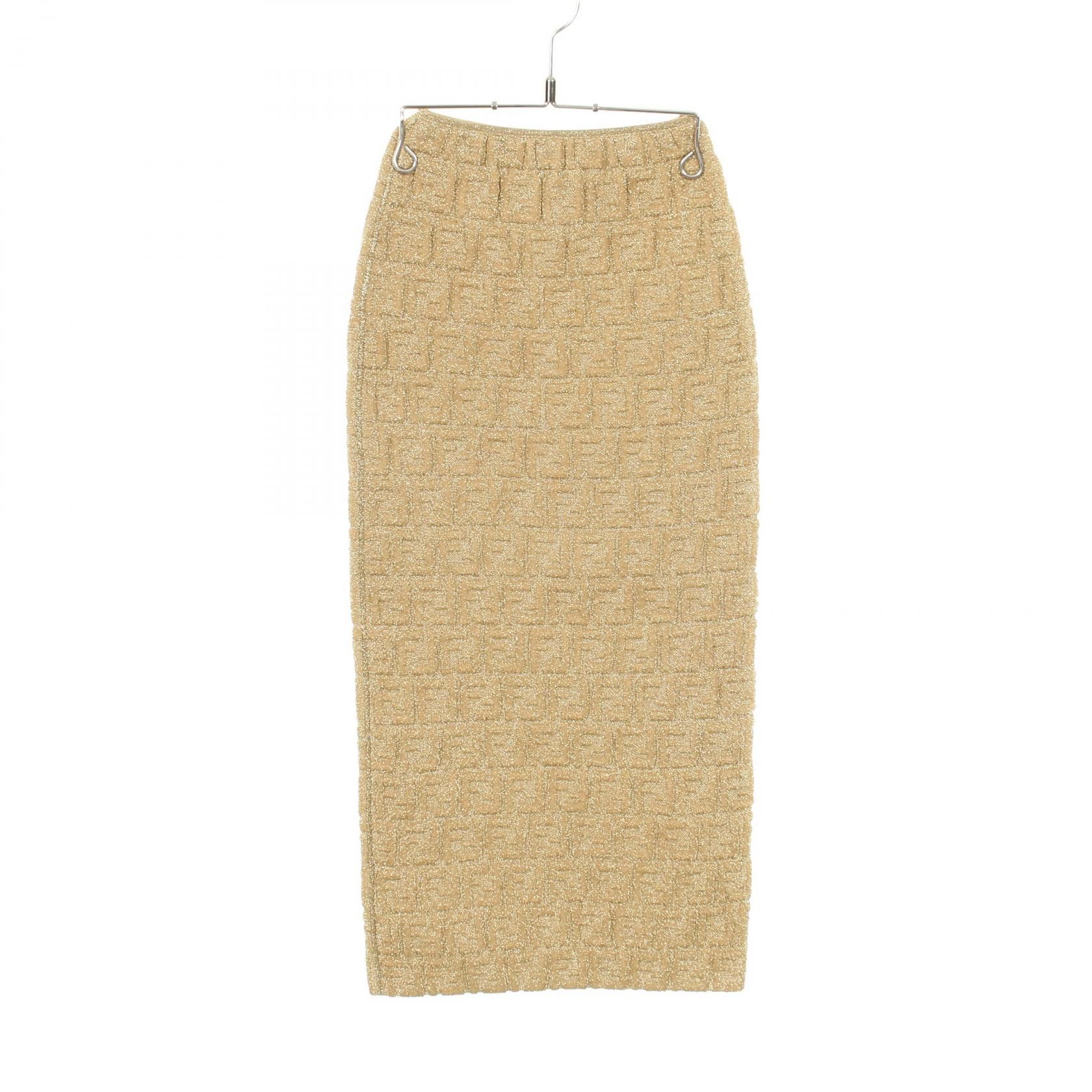 Fendi Fendi Fendi FF Pattern Rayon Polyester Skirt Textile Skirts DUTY FREE for USA Size ONE SIZE - 1 Thumbnail
