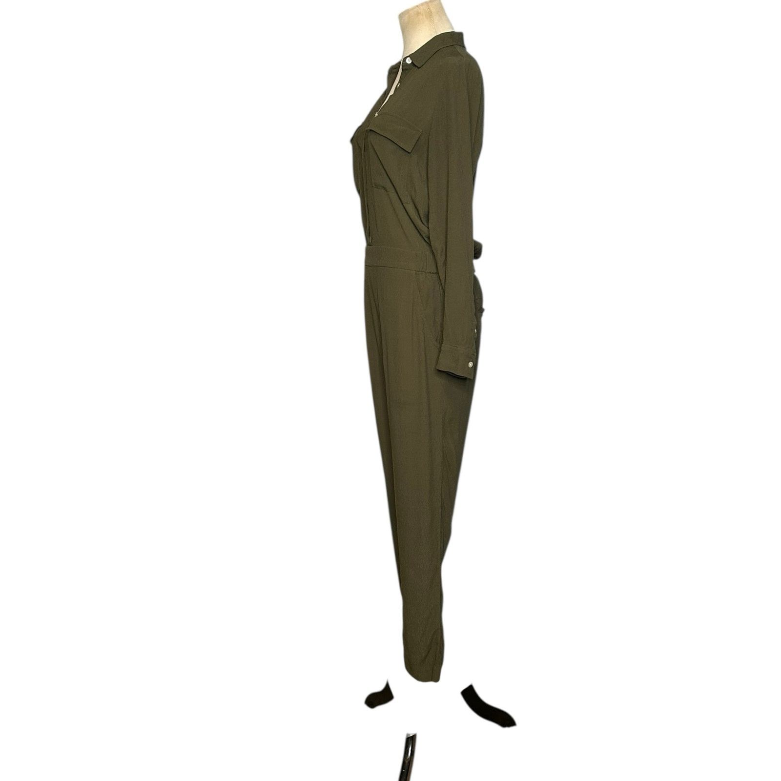Madewell dark green long sleeves jumpsuit size XS