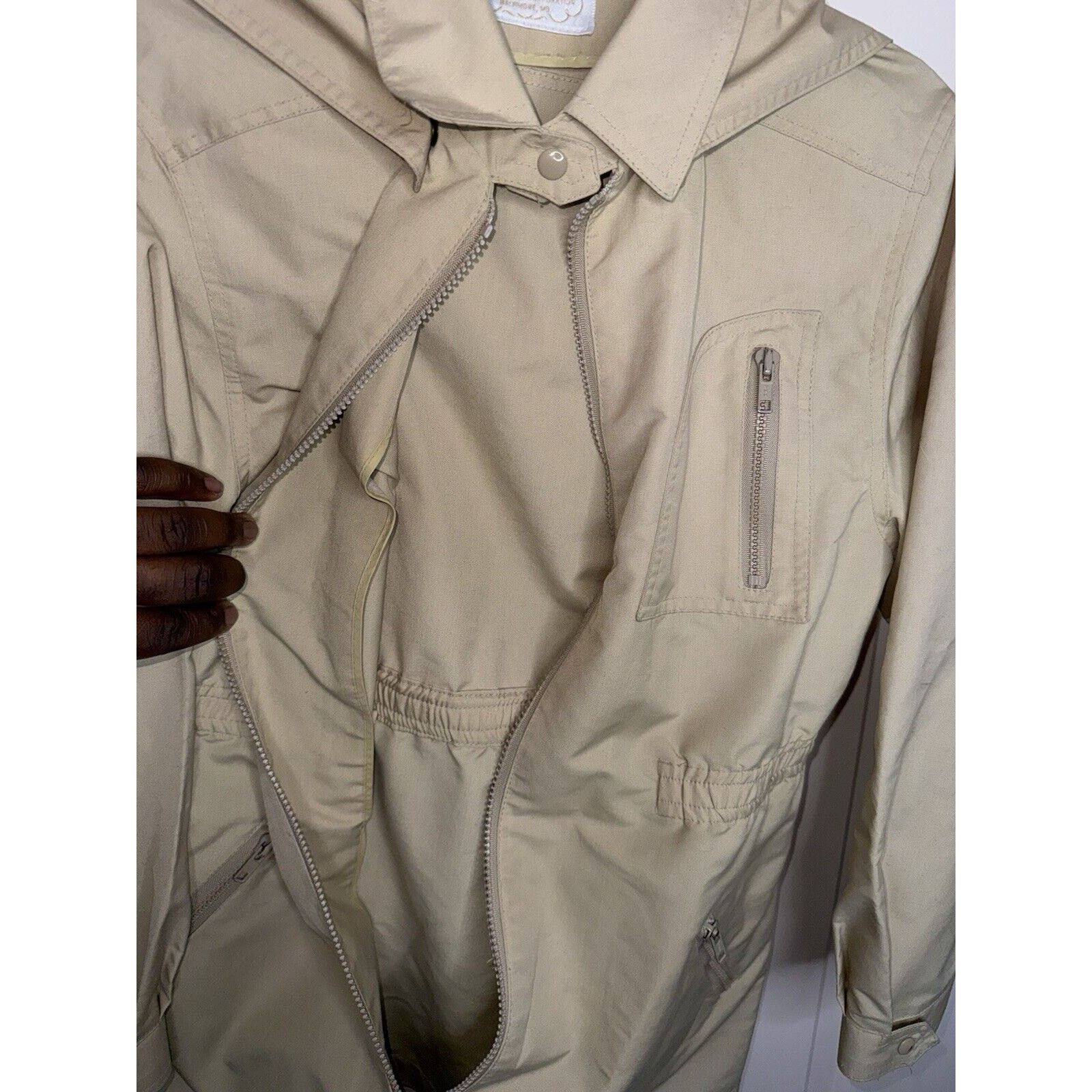 London Fog London Fog Towne Jacket Women's 13/14 Hooded Parka Rain Coat Size XL / US 12-14 / IT 48-50 - 7 Thumbnail