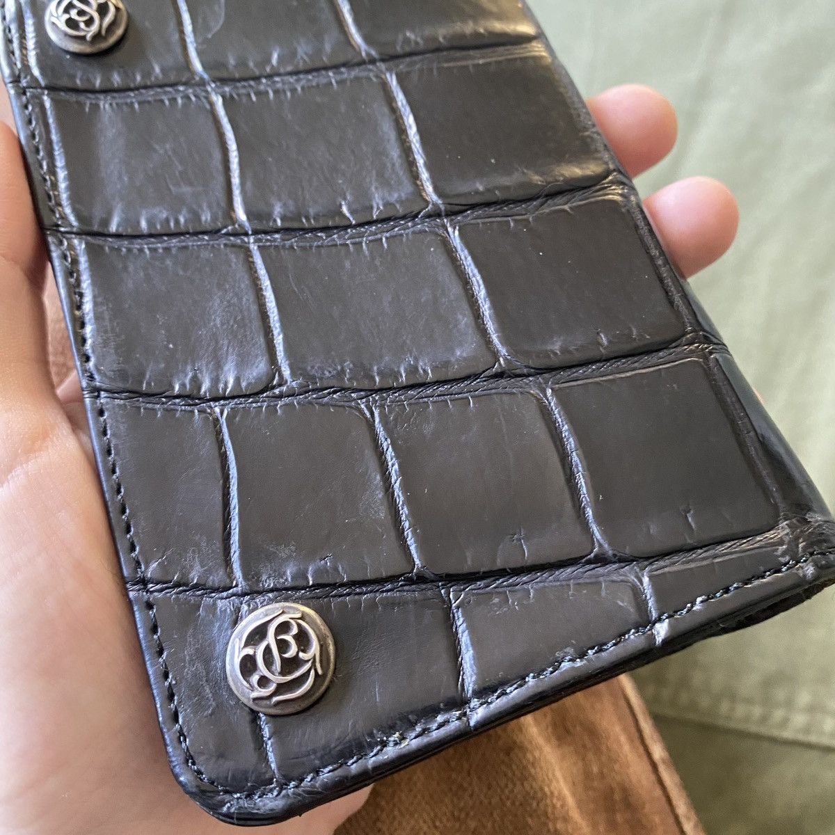 Chrome Hearts Chrome Hearts Alligator Celtic Fold Leather Wallet Size ONE SIZE - 5 Thumbnail
