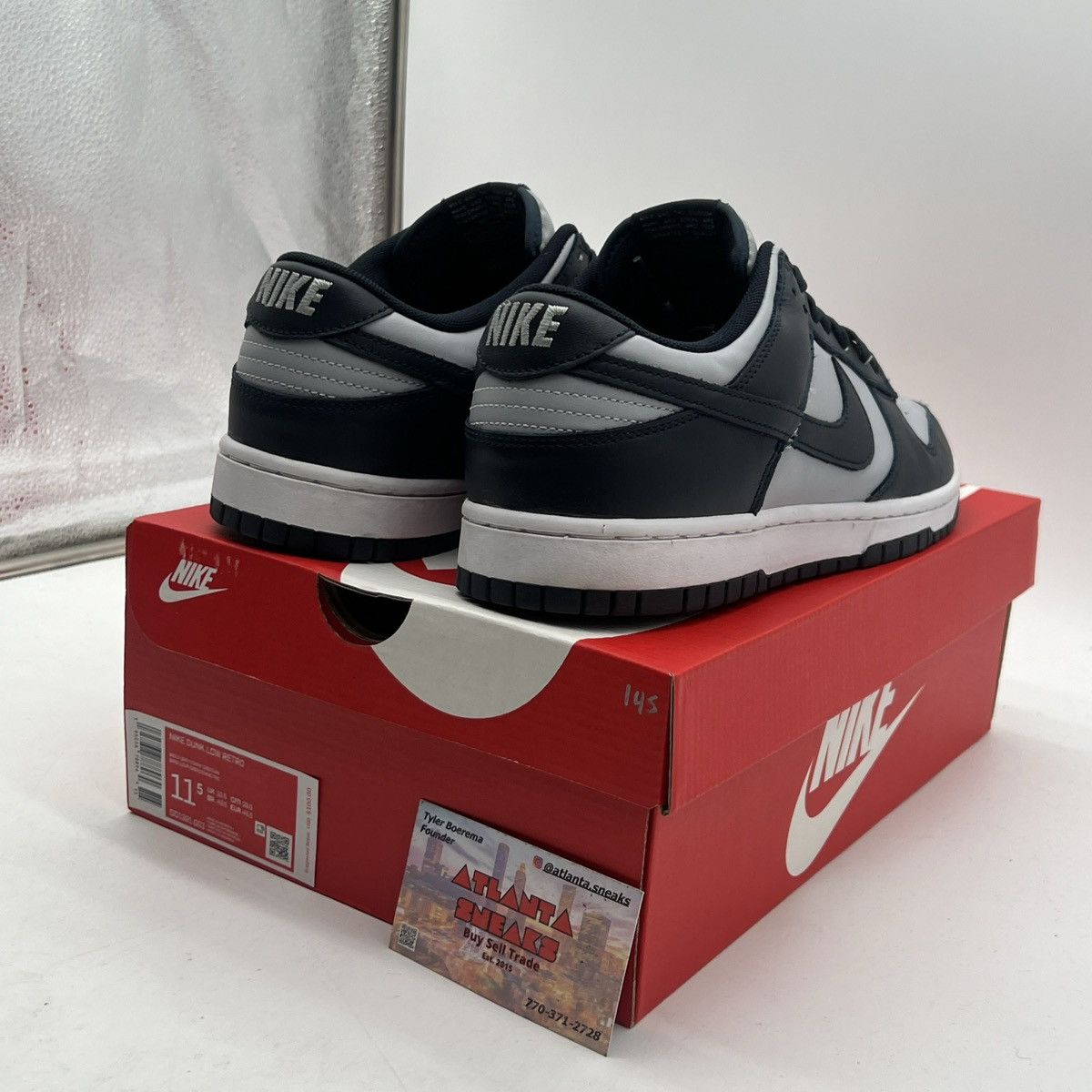 Nike Nike Dunk low Georgetown Size US 11.5 / EU 44-45 - 5 Thumbnail