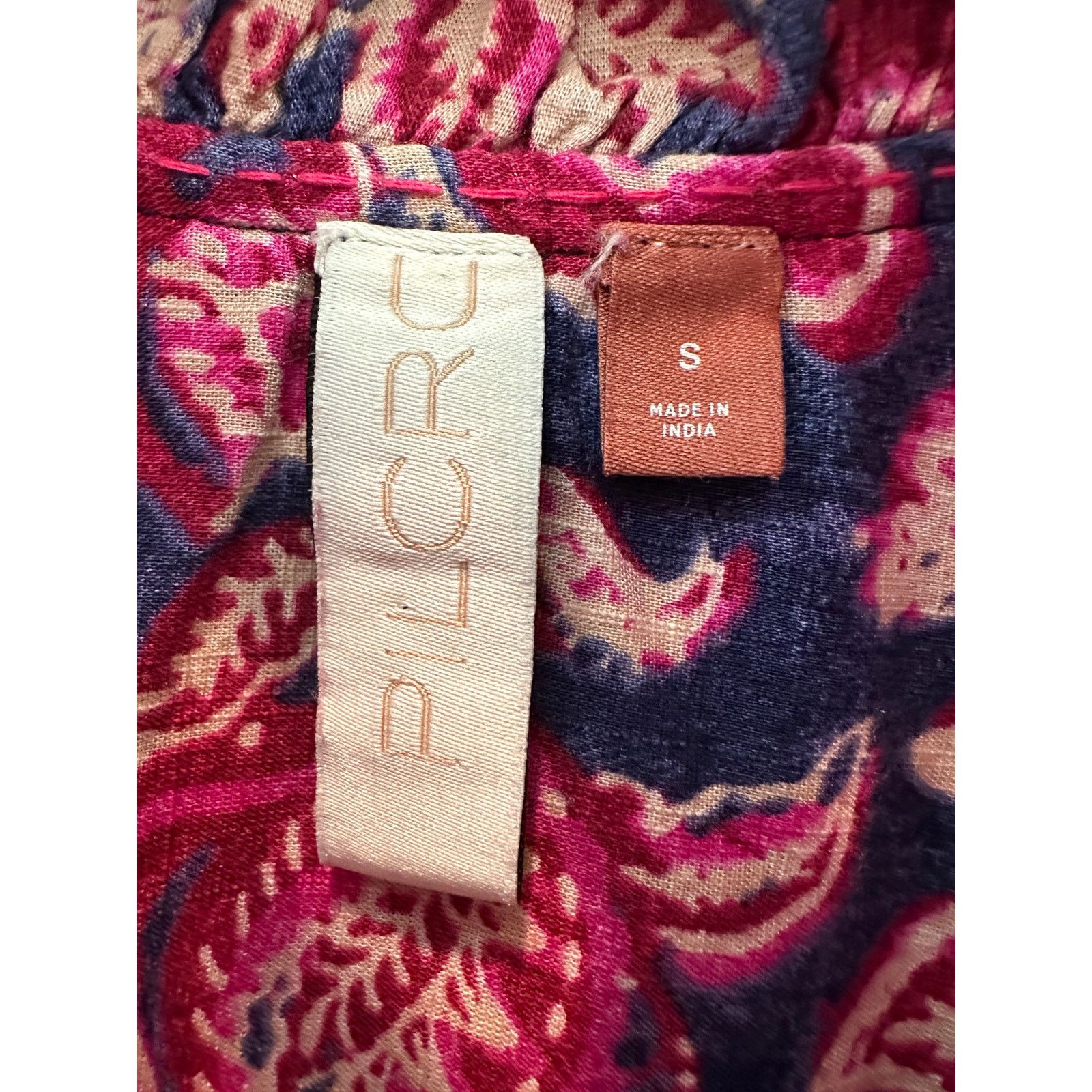 Anthropologie ANTHROPOLOGIE | Pilcro Lucille Paisley High Neck Peasant Top Size S / US 4 / IT 40 - 5 Thumbnail