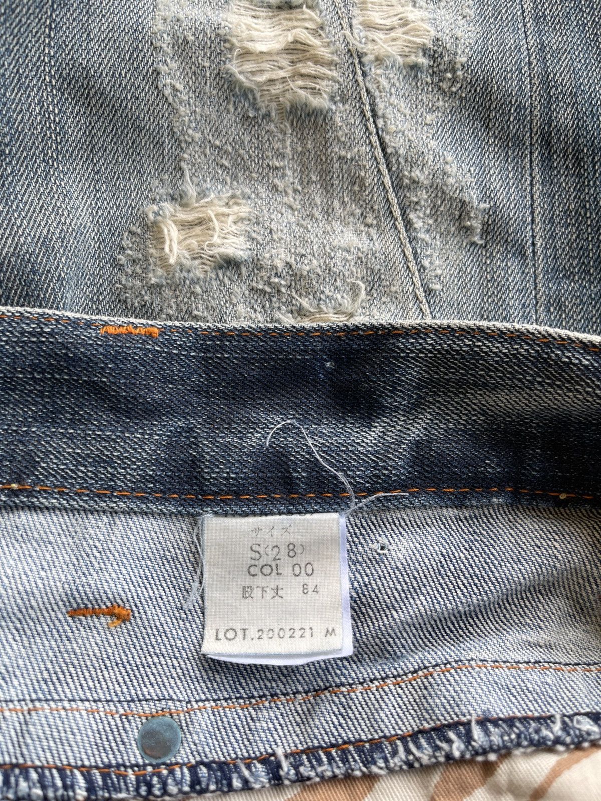 Vintage Blue Way Distressed Flare Denim Size US 30 / EU 46 - 13 Thumbnail