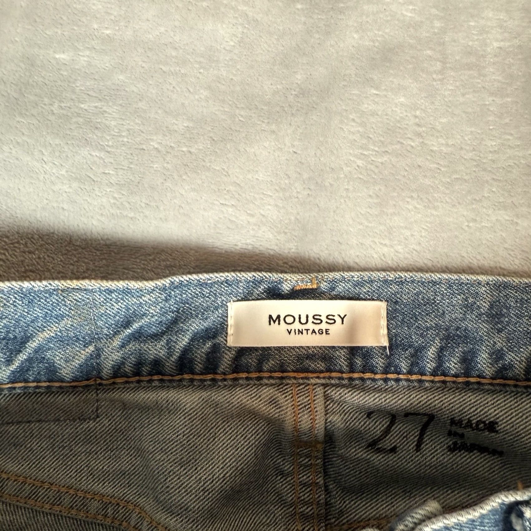 MOUSSY Moussy Vintage Jeans Women Size 27 Slim Fit Distressed Blue Denim Made in Japan Size 27" / US 4 / IT 40 - 3 Thumbnail