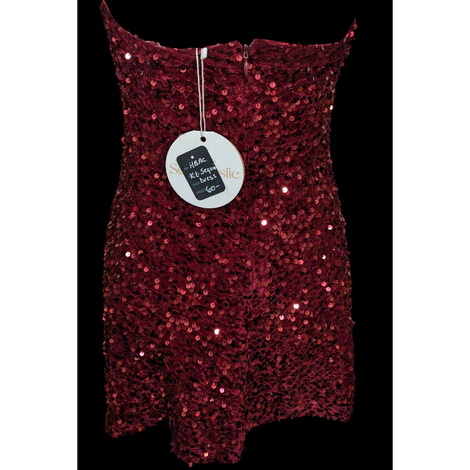 Other Glam Merlot Star Lights Halter Mini Dress By Selfie Leslie Size S / US 4 / IT 40 - 5 Thumbnail